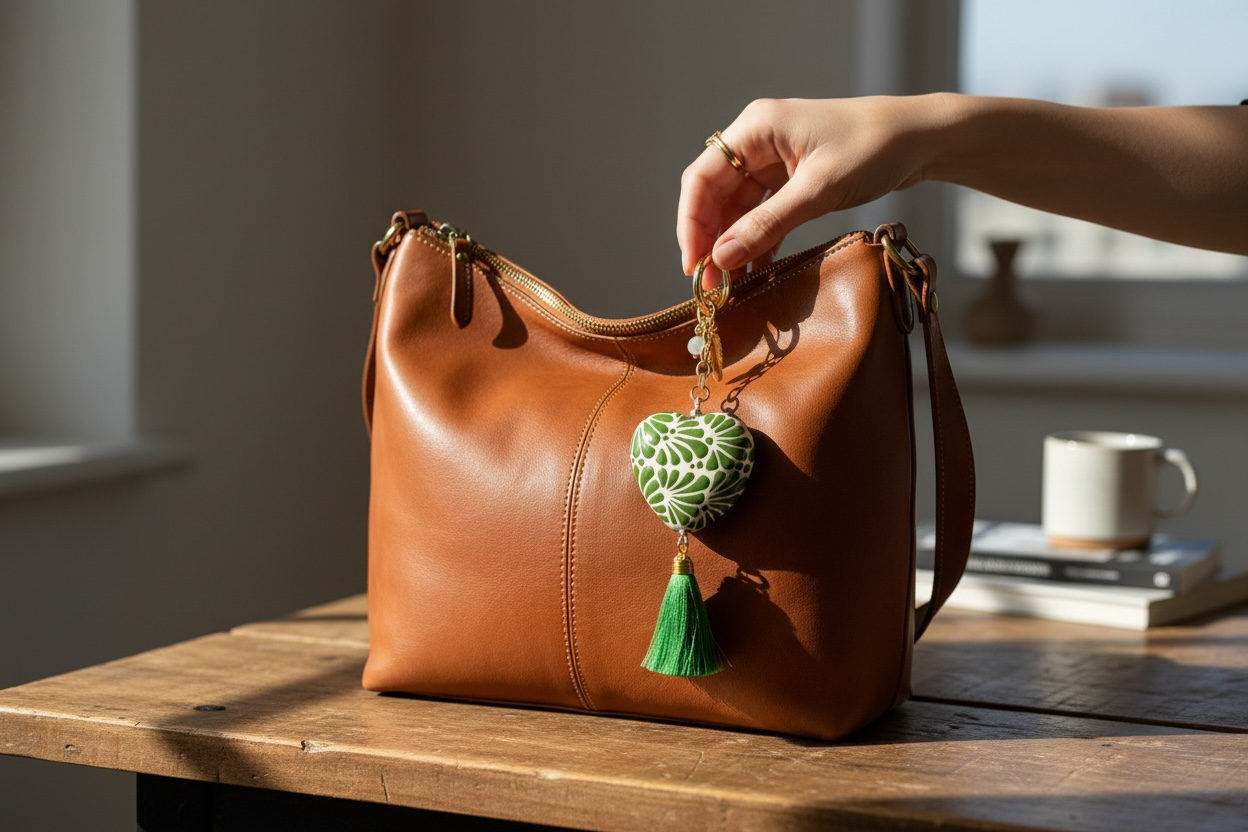 Green Heart keychain