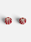 Red Talavera Button .925
