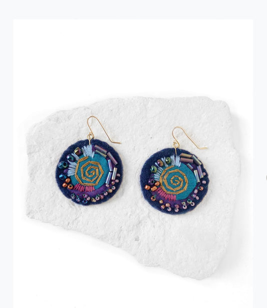Om handmade earrings