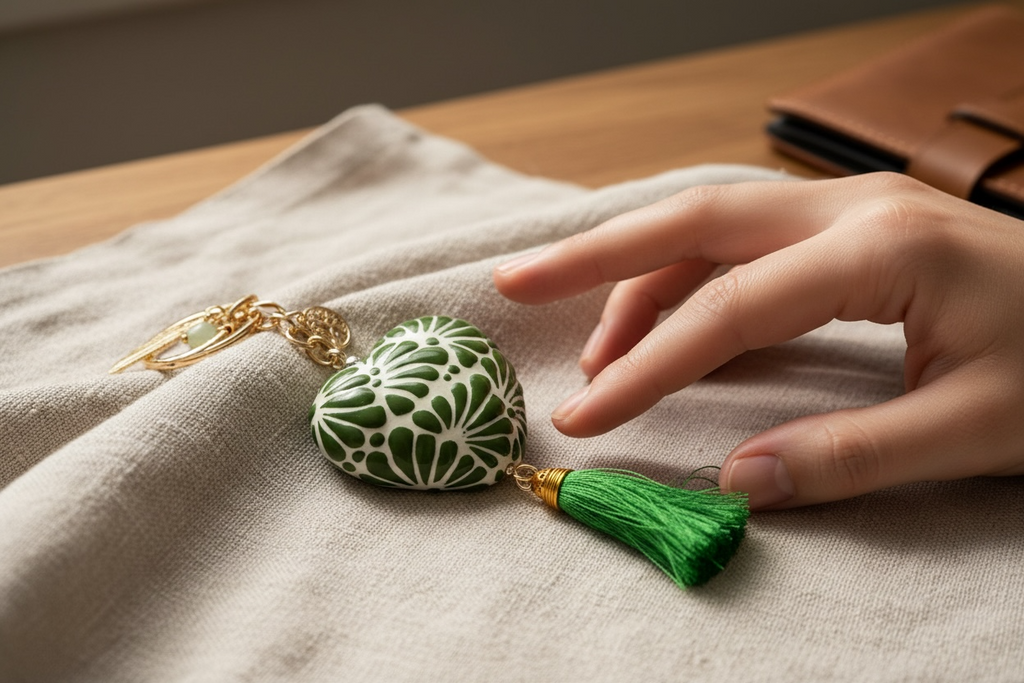 Green Heart keychain