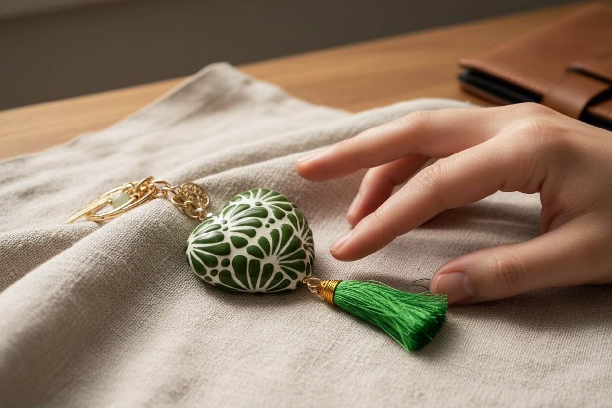 Green Heart keychain