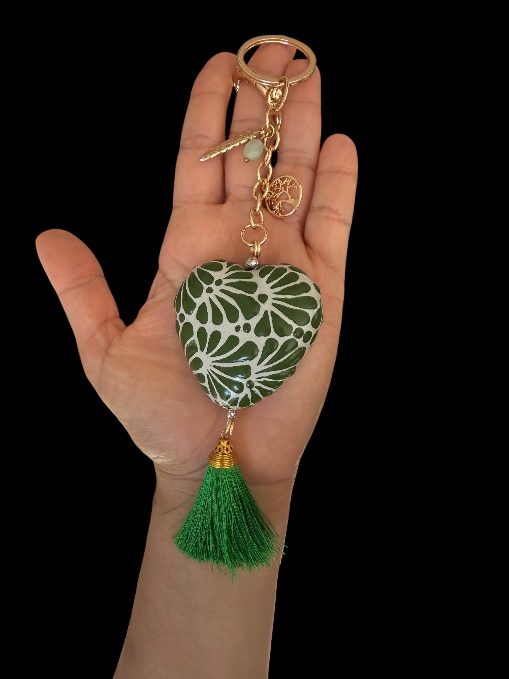 Green Heart keychain