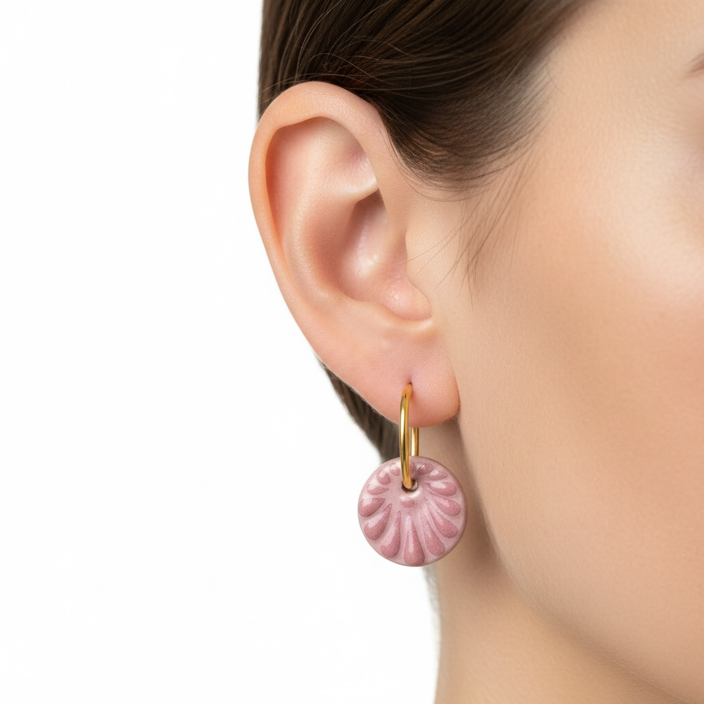 Talavera Coin in Dusty Pink