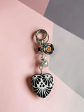 Black Heart  + Ónix keychain