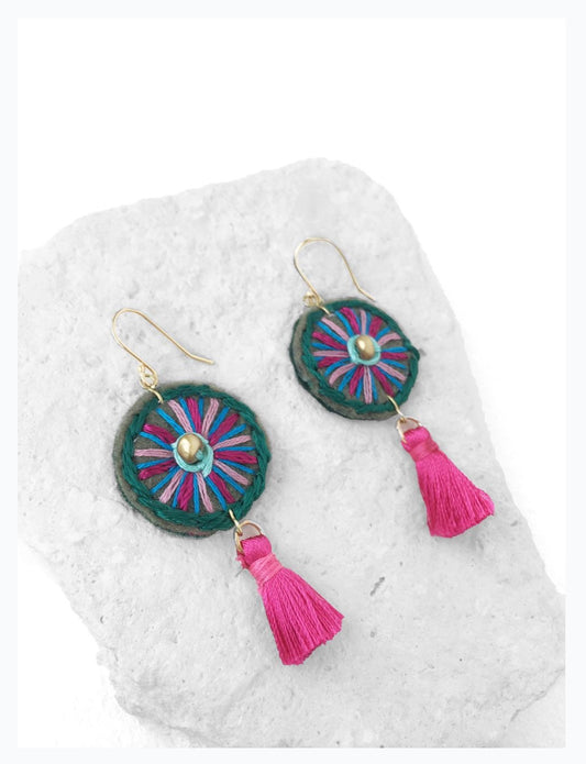 Budha handmade earrings
