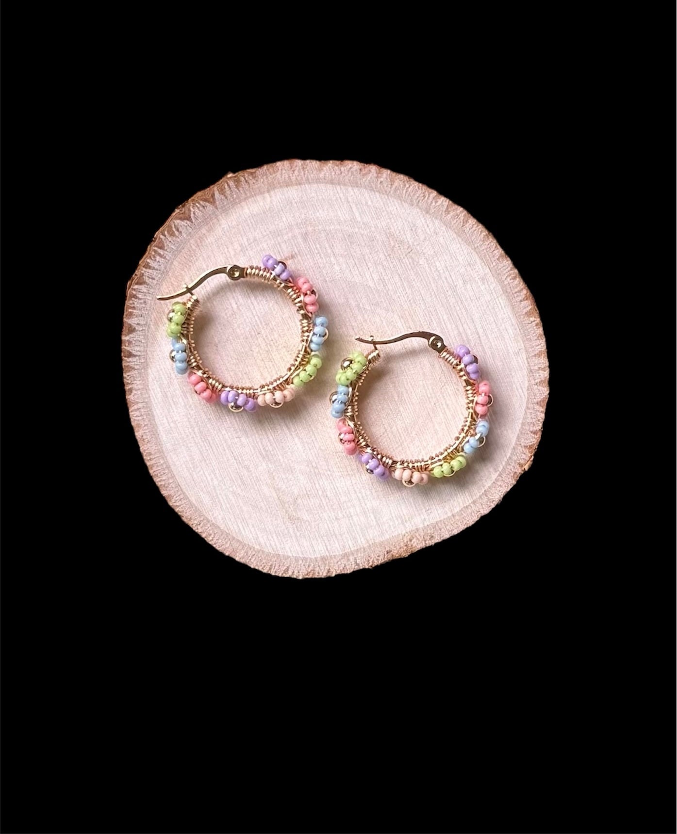 Easter Hoops “Arracadas pastel “