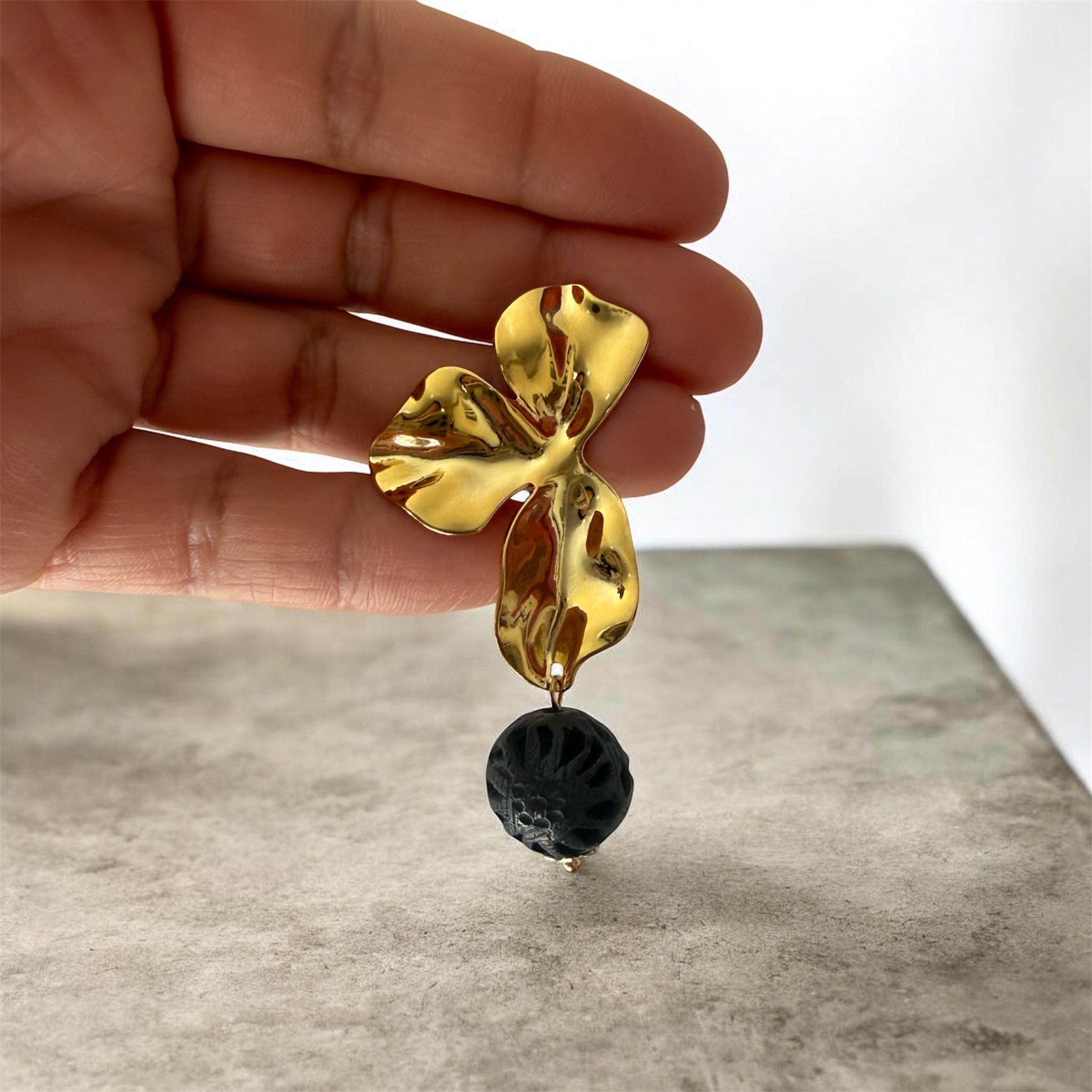 Golden Drop Earrings